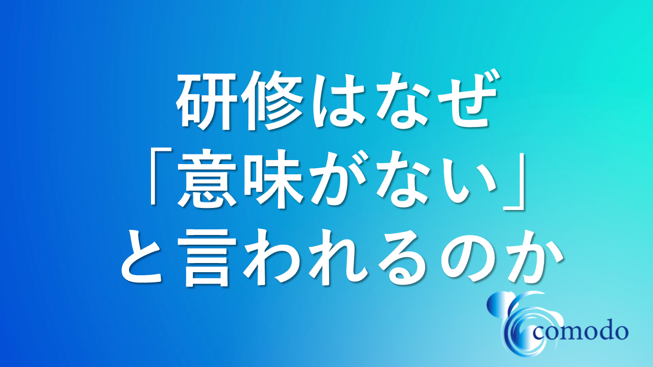 研修 意味ない